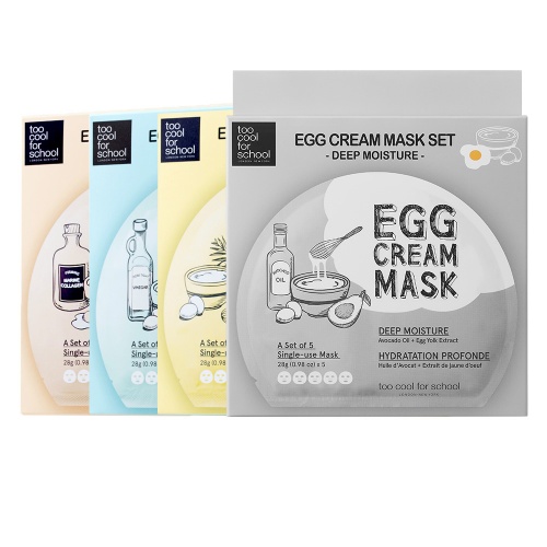 Egg Cream Mask Set